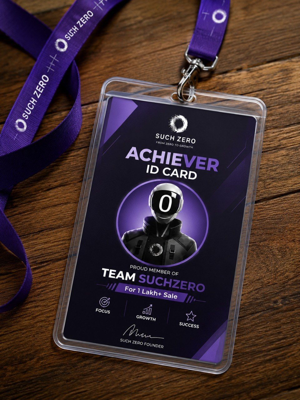SuchZero Achiever ID card awarded after one lakh rupees in sales